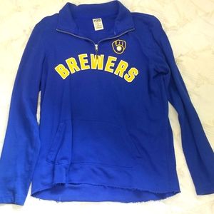 ‼SOLD‼VS PINK 💙Milwaukee Brewers💛 Sweatshirt